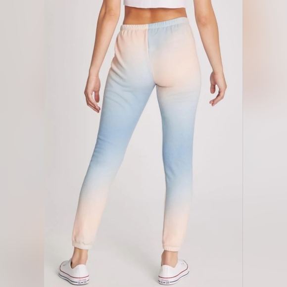 WILDFOX Grotto Knox Pants Blue/peach Size Small - Picture 2 of 9